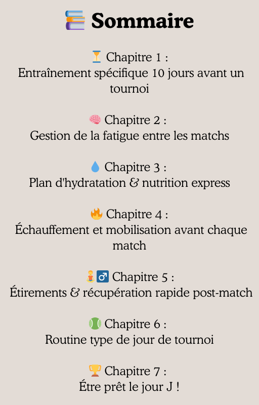 Préparation Physique Tournoi Padel : Programme Spécial Compétition