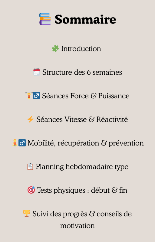 Programme Prépa Physique Padel 6 Semaines : 100% Performance