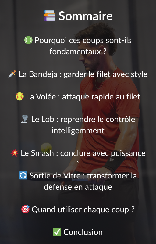 Les coups fondamentaux - maîtrise les gestes clés du padel  🎾