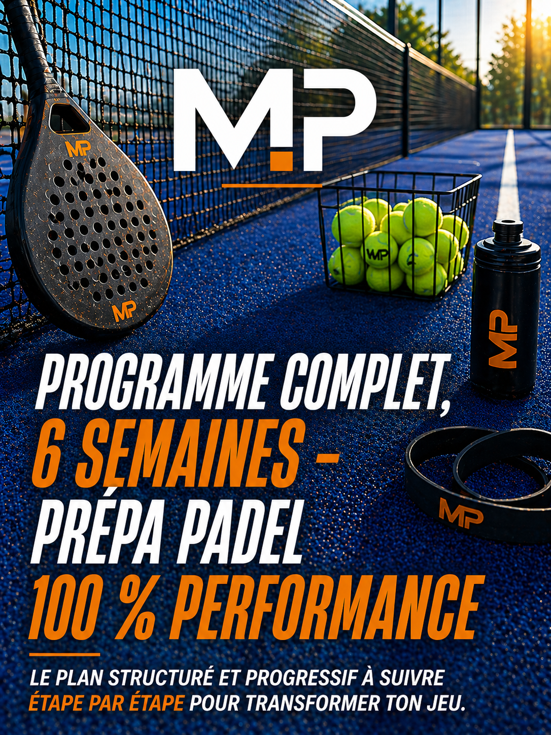 Programme complet - 6 semaine - prépa padel, 100 % performance